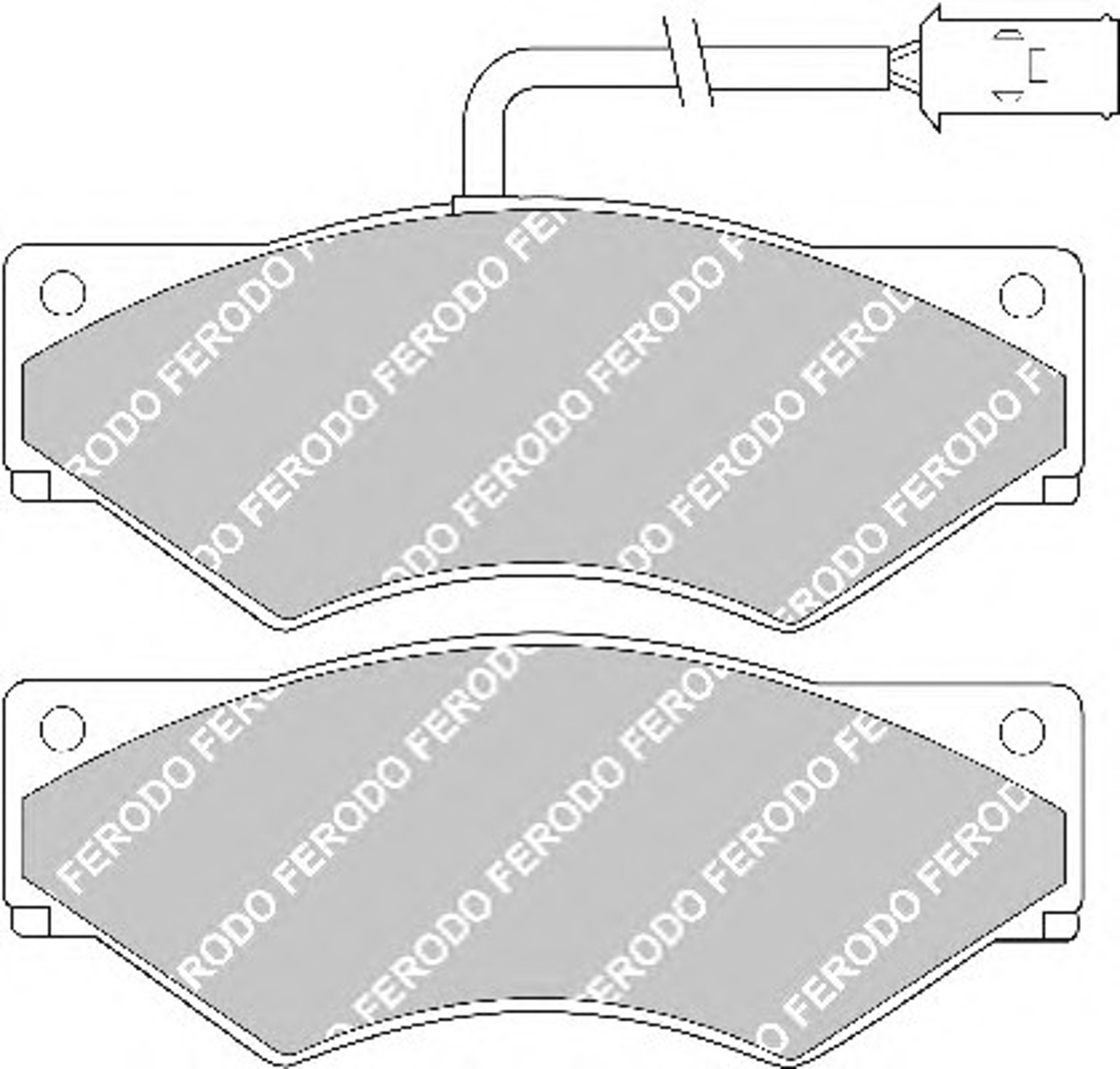 Колодки тормозные дисковые FERODO FVR852
