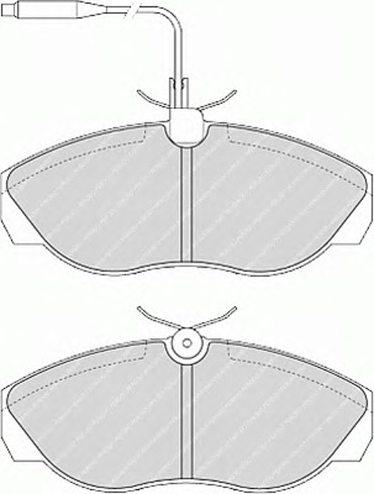 Колодки тормозные дисковые FERODO FVR967