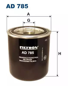 Патрон осушителя воздуха пневматической система FILTRON AD785
