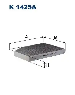 Воздушный фильтр салона filtron (без рамки) FILTRON K 1425
