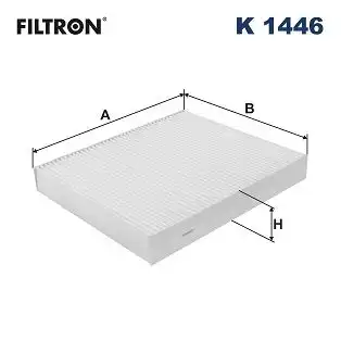 Воздушный фильтр салона filtron (без рамки) FILTRON K 1446