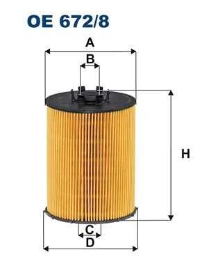 Фильтр масляный FILTRON OE 672/8