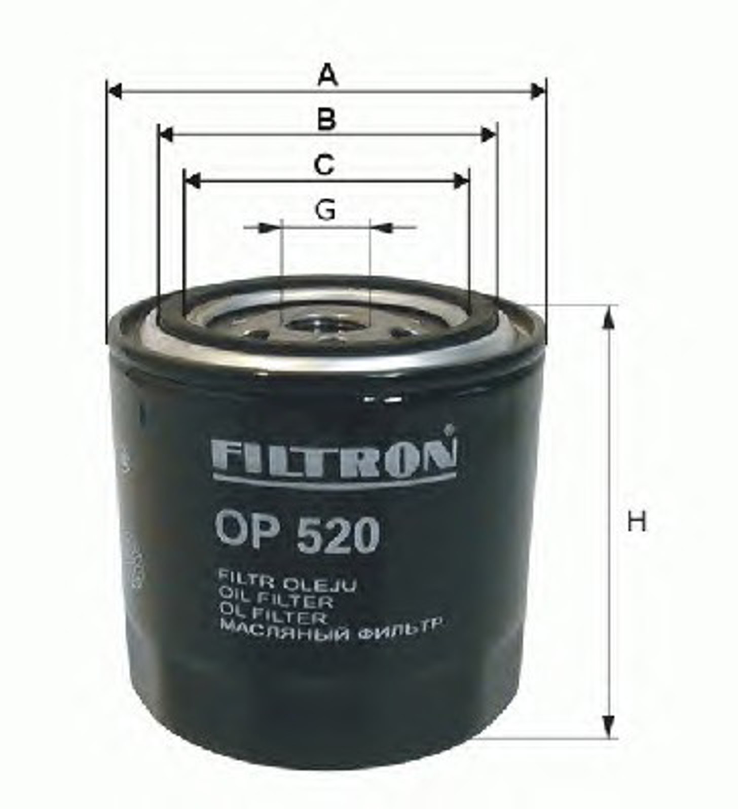 Фильтр масляный FILTRON OP657