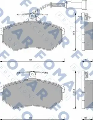 Комплект тормозных колодок дисковый тормоз