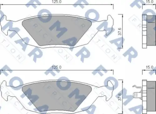 Fo451181 155 20fdb506 колодки дисковые з.