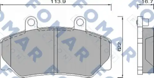 Fo473981 176 20fdb628571370b колодки дисковые п.
