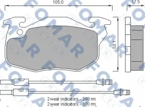 Комплект тормозных колодок дисковый тормоз