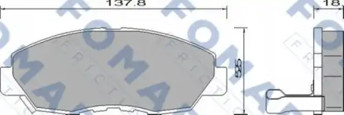 Fo633881 324 02d5080m-01 45022sm4a00 колодки дисковые п.