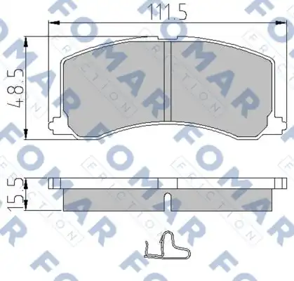 Комплект тормозных колодок дисковый тормоз