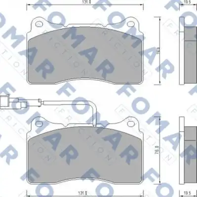 Тормозные колодки FOMAR FRICTION FO 672981