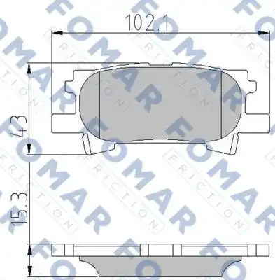 Тормозные колодки FOMAR FRICTION FO892781