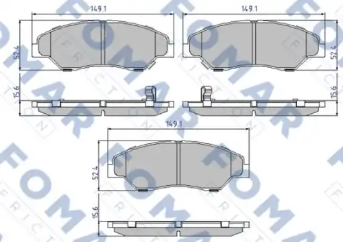 Тормозные колодки FOMAR FRICTION FO893881