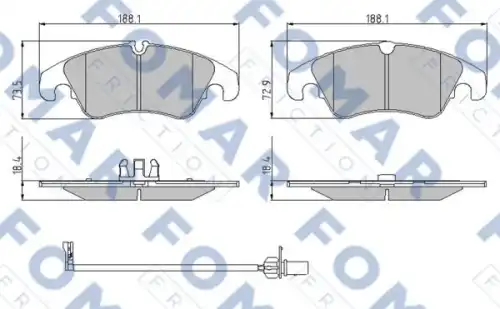 Тормозные колодки FOMAR FRICTION FO962281