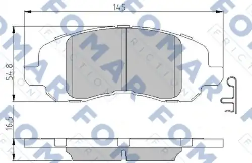 Тормозные колодки FOMAR FRICTION FO973981