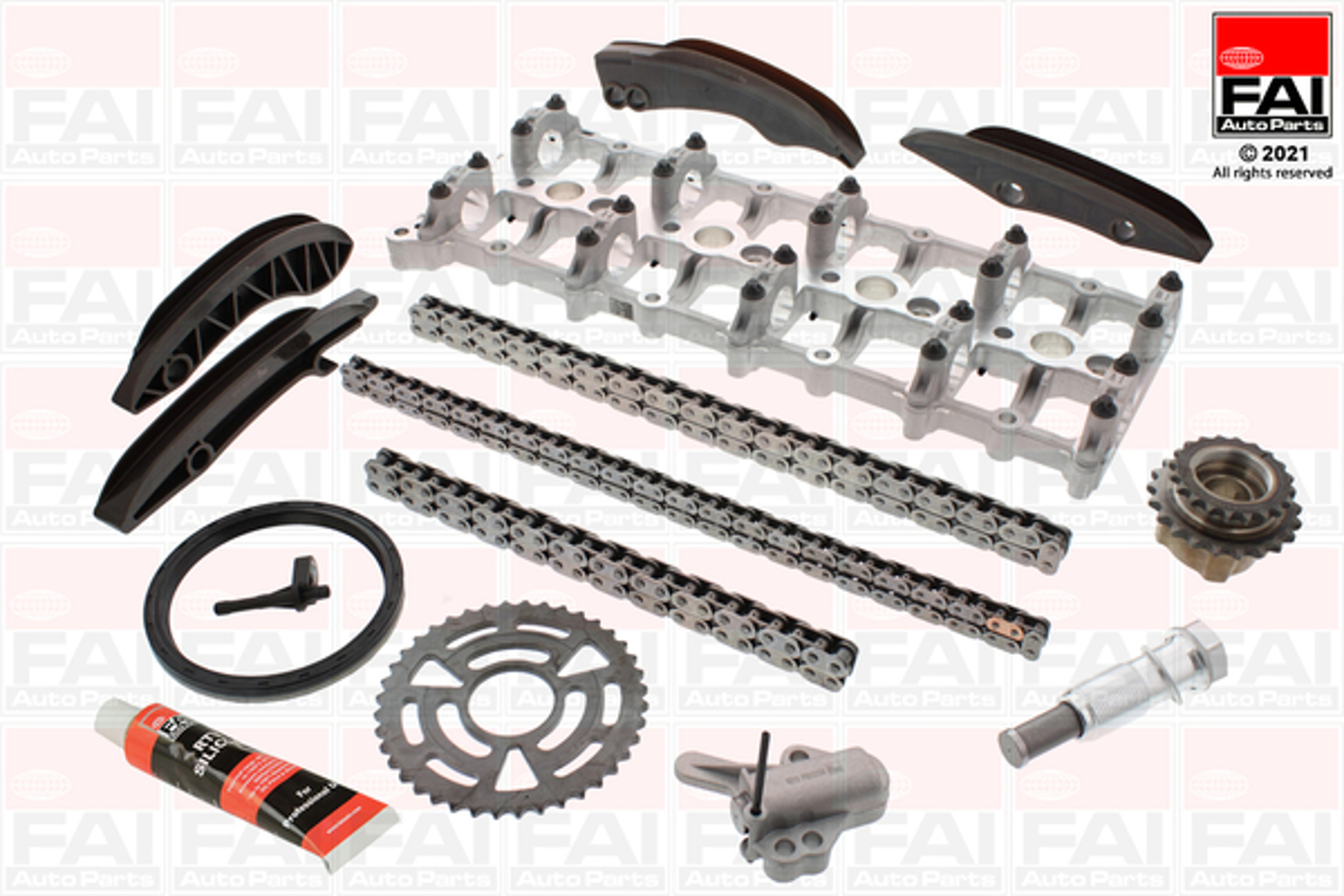 Комплект цепи грм с постелью FAI AUTOPARTS TCK438