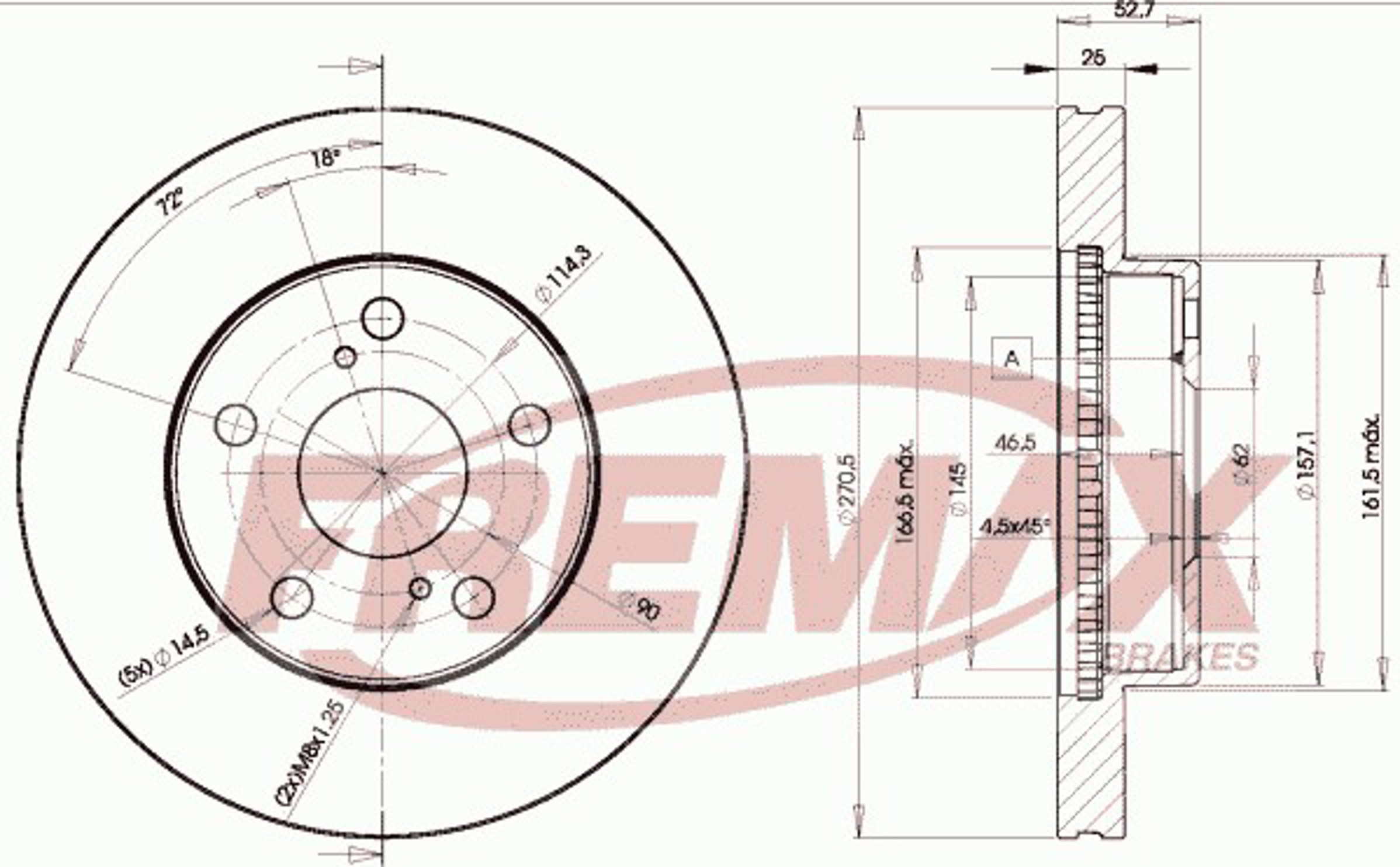 Диск тормозной FREMAX BD-2810