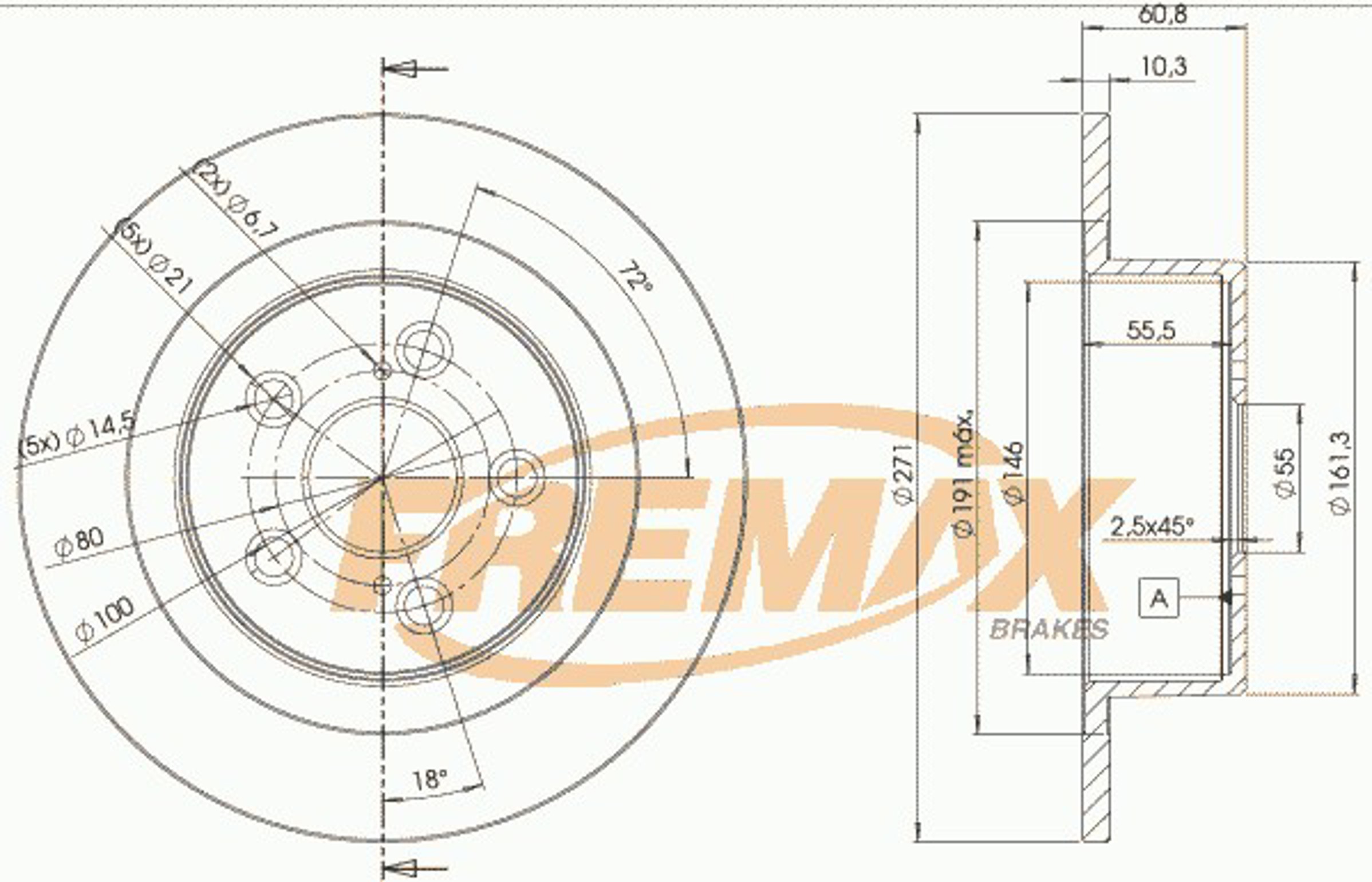 Диск тормозной FREMAX BD-4243