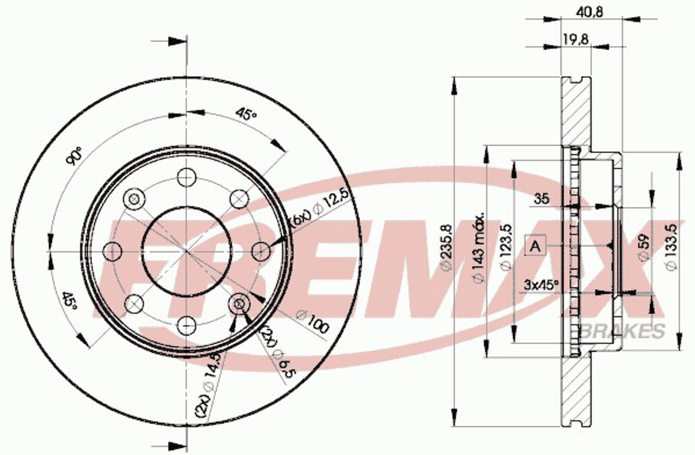 Диск тормозной FREMAX BD-4633