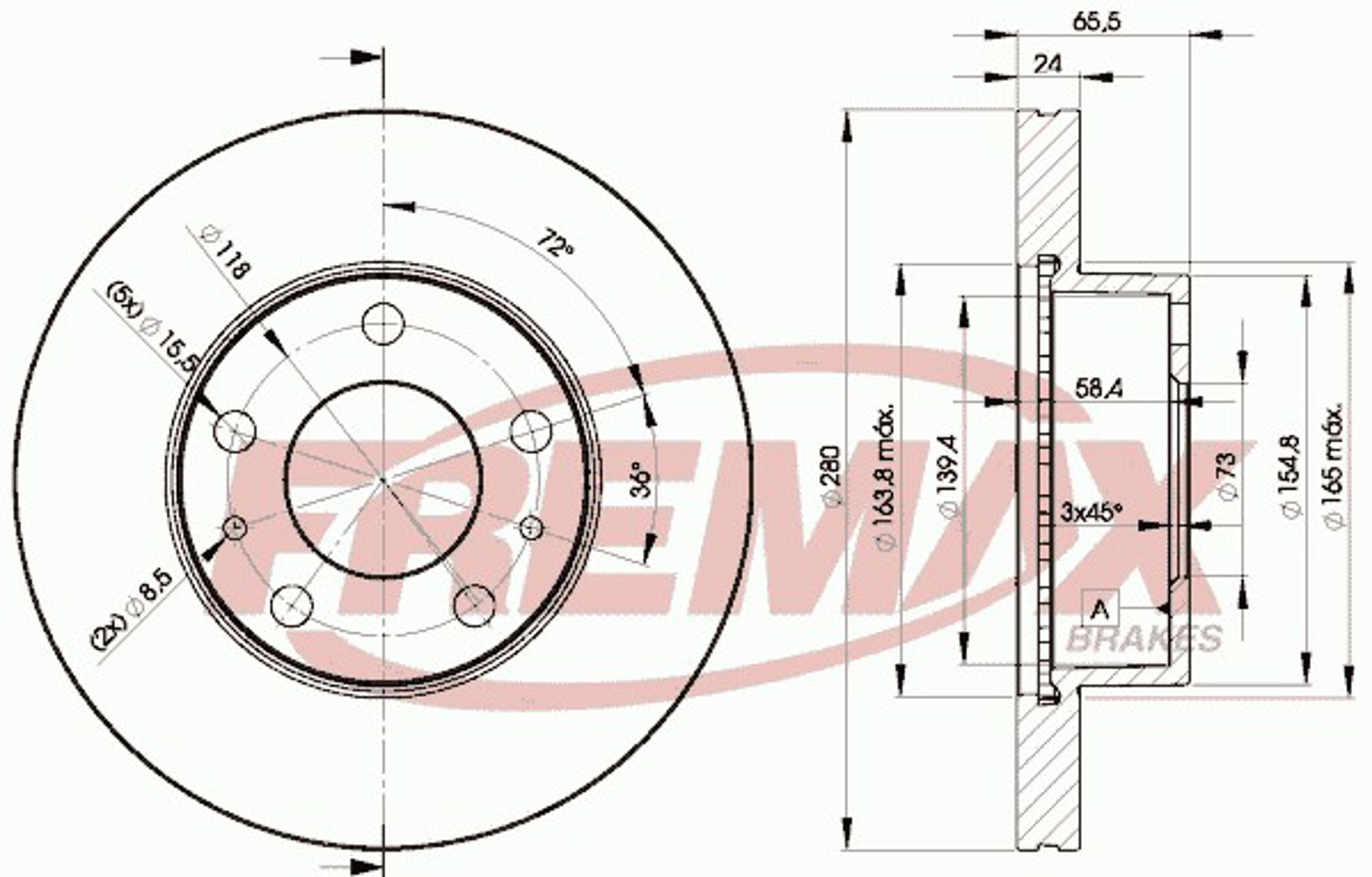 Диск тормозной FREMAX BD-4681