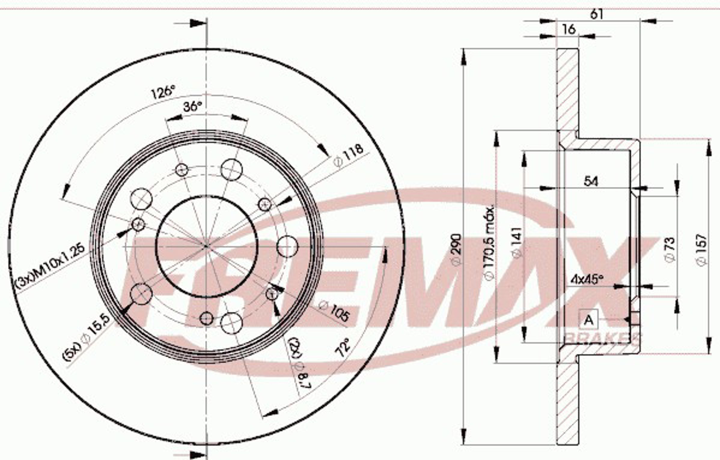 Диск тормозной FREMAX BD-4695