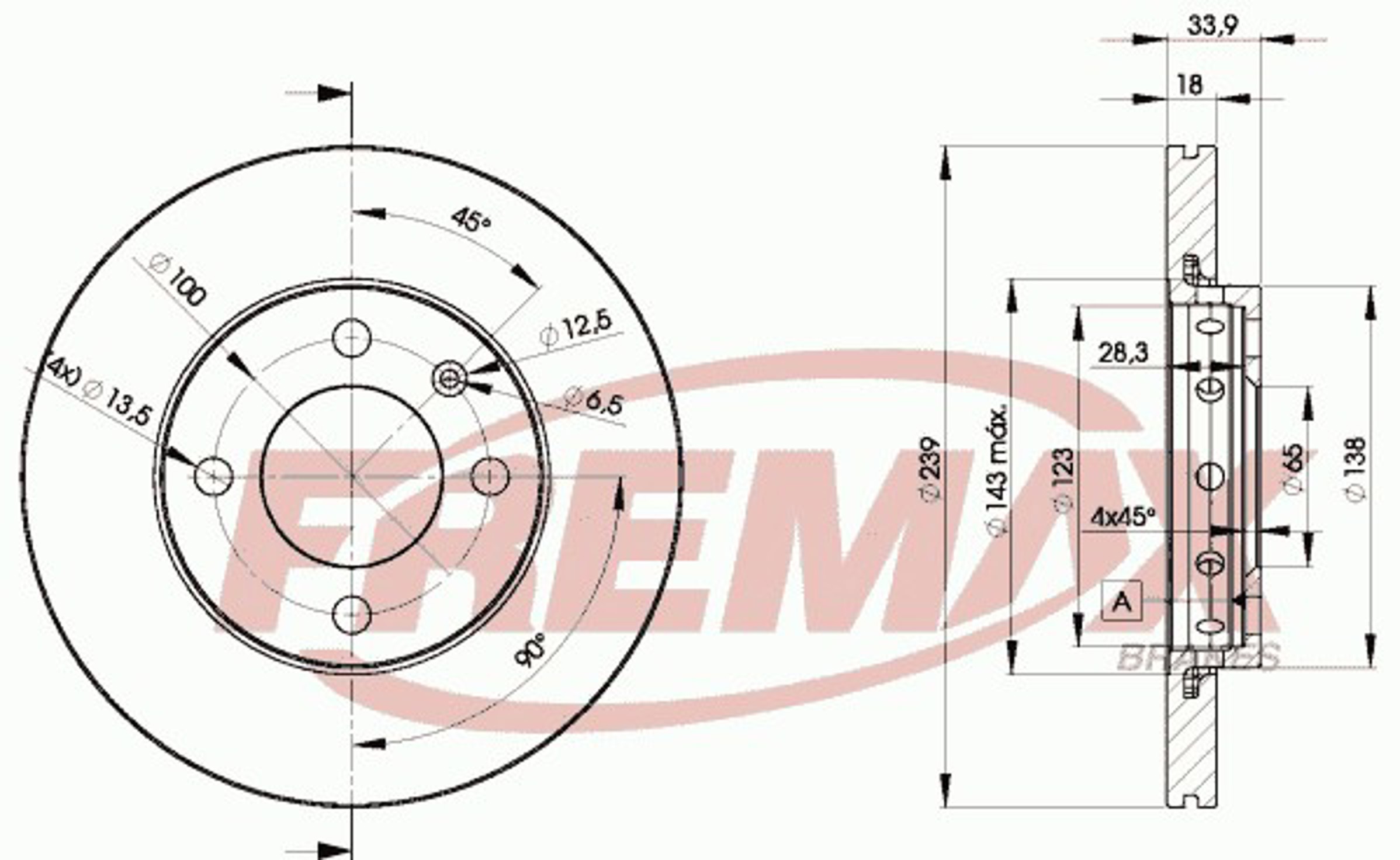 Диск тормозной FREMAX BD-5303