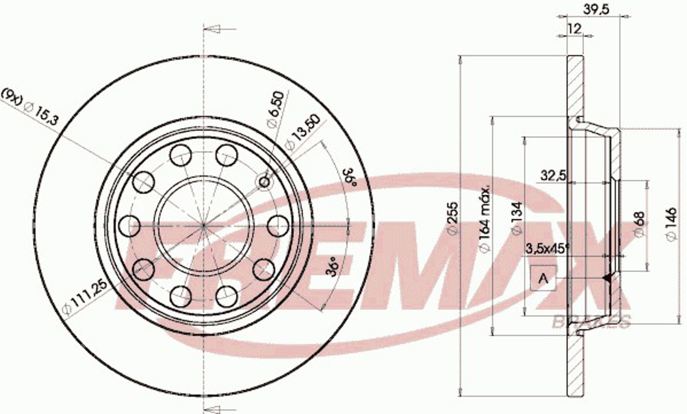 Диск тормозной FREMAX BD-5309