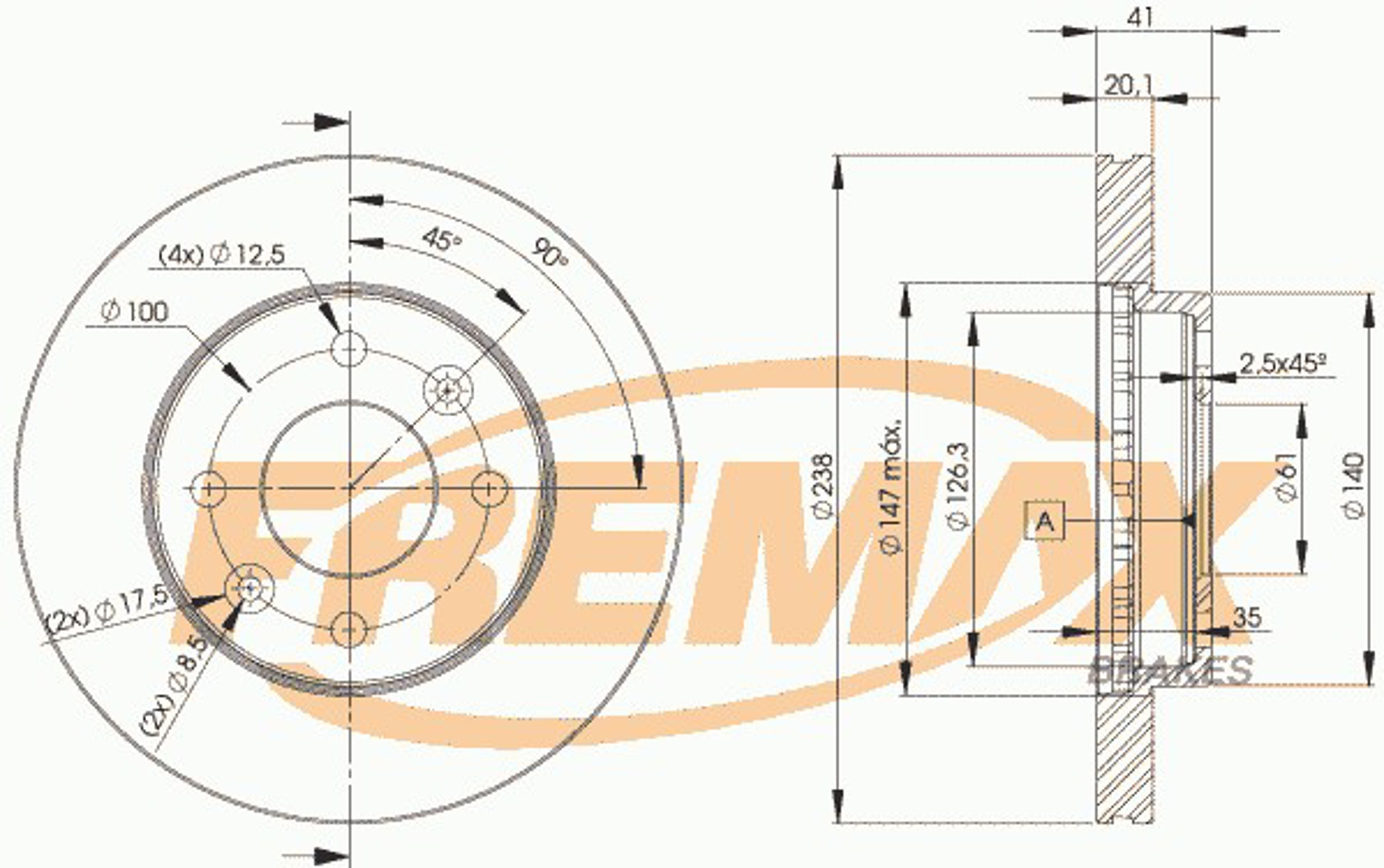 Диск тормозной FREMAX BD-6572