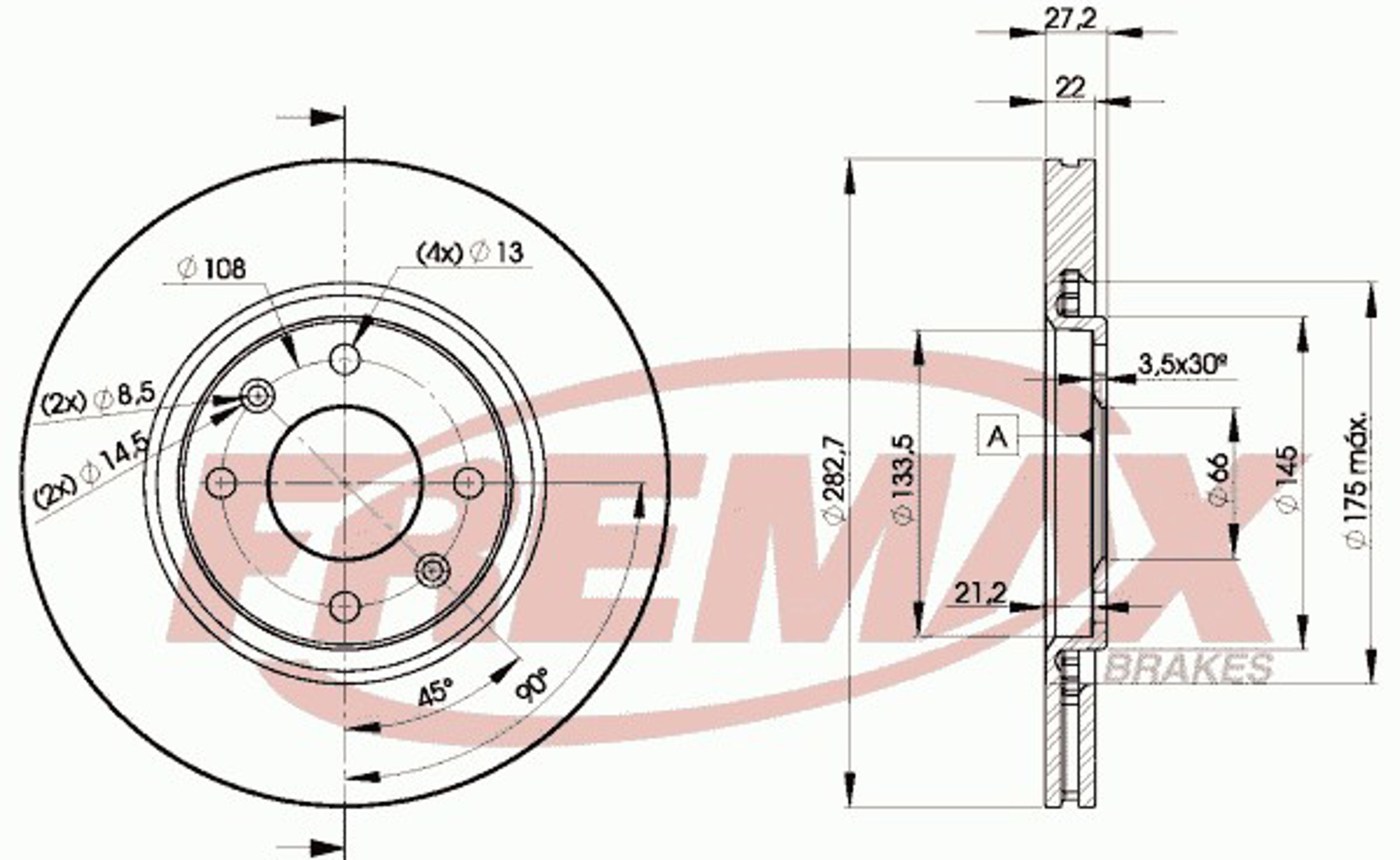 Диск тормозной FREMAX BD-7810