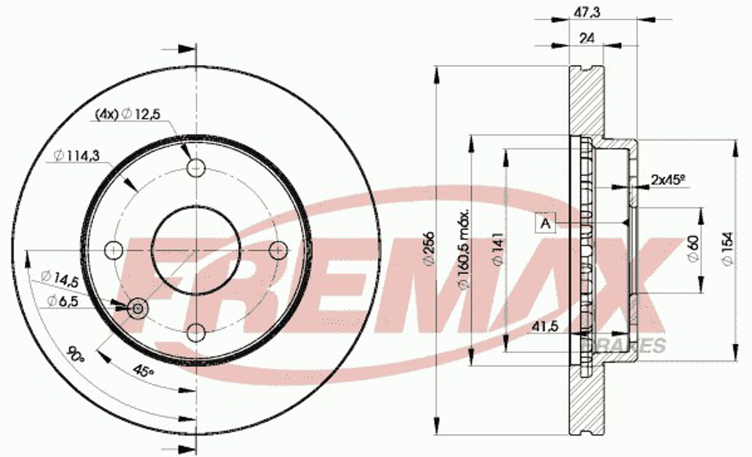 Диск тормозной FREMAX BD-8338