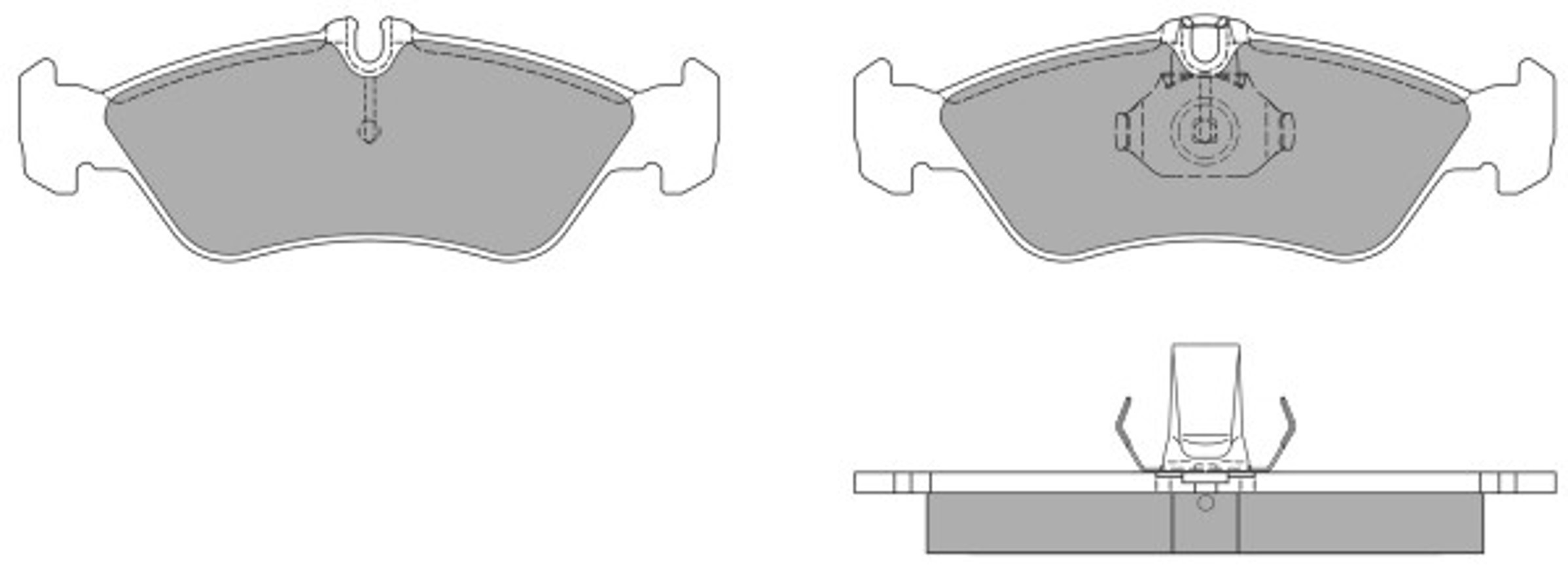 Комплект тормозных колодок дисковый тормоз