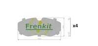 Комплект противоскрипных пластин FRENKIT 940295