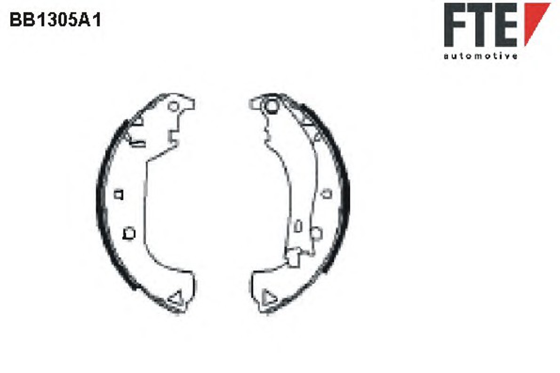 Колодки тормозные барабанные FTE BB1305A1