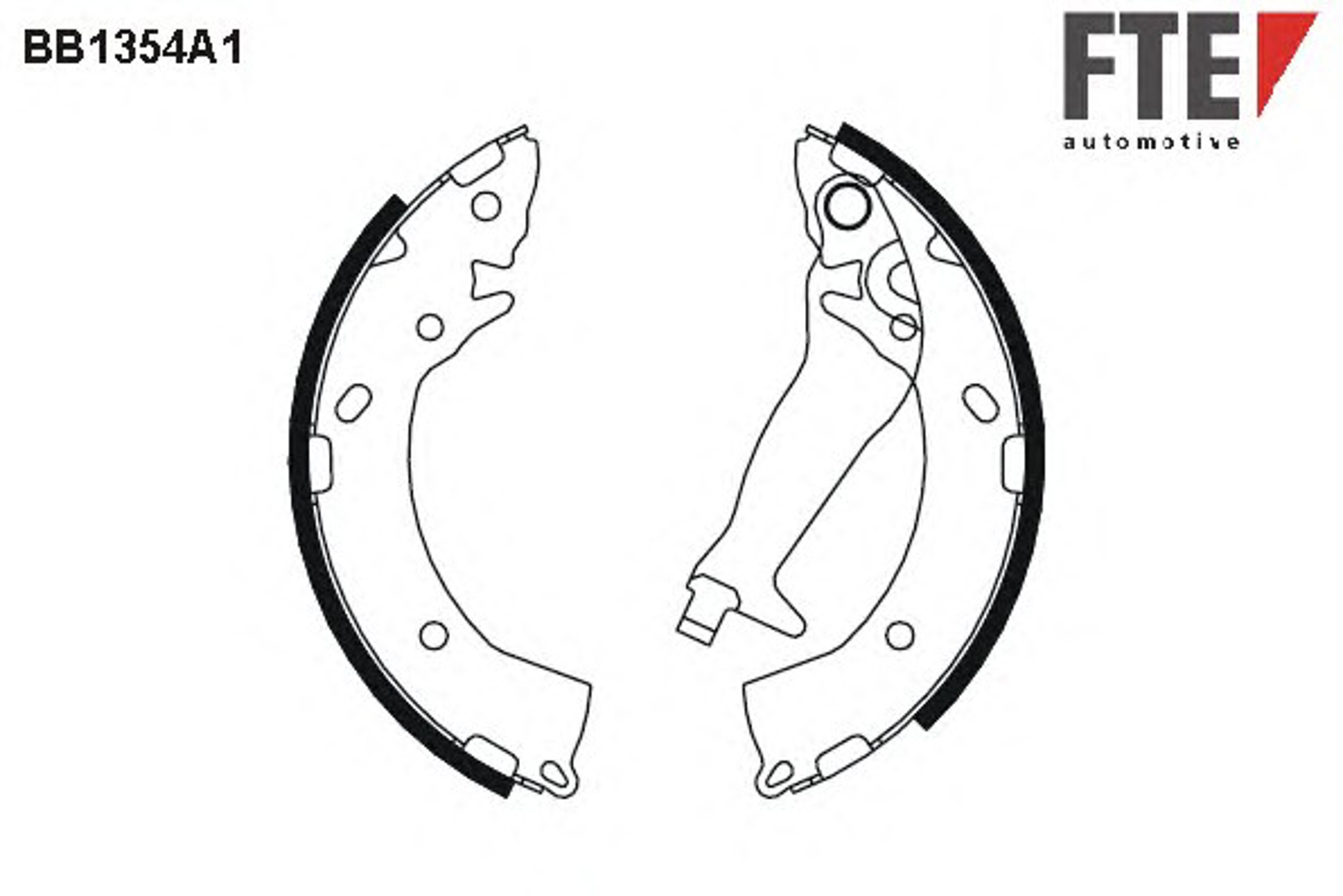 Комплект тормозных колодок FTE BB1354A1