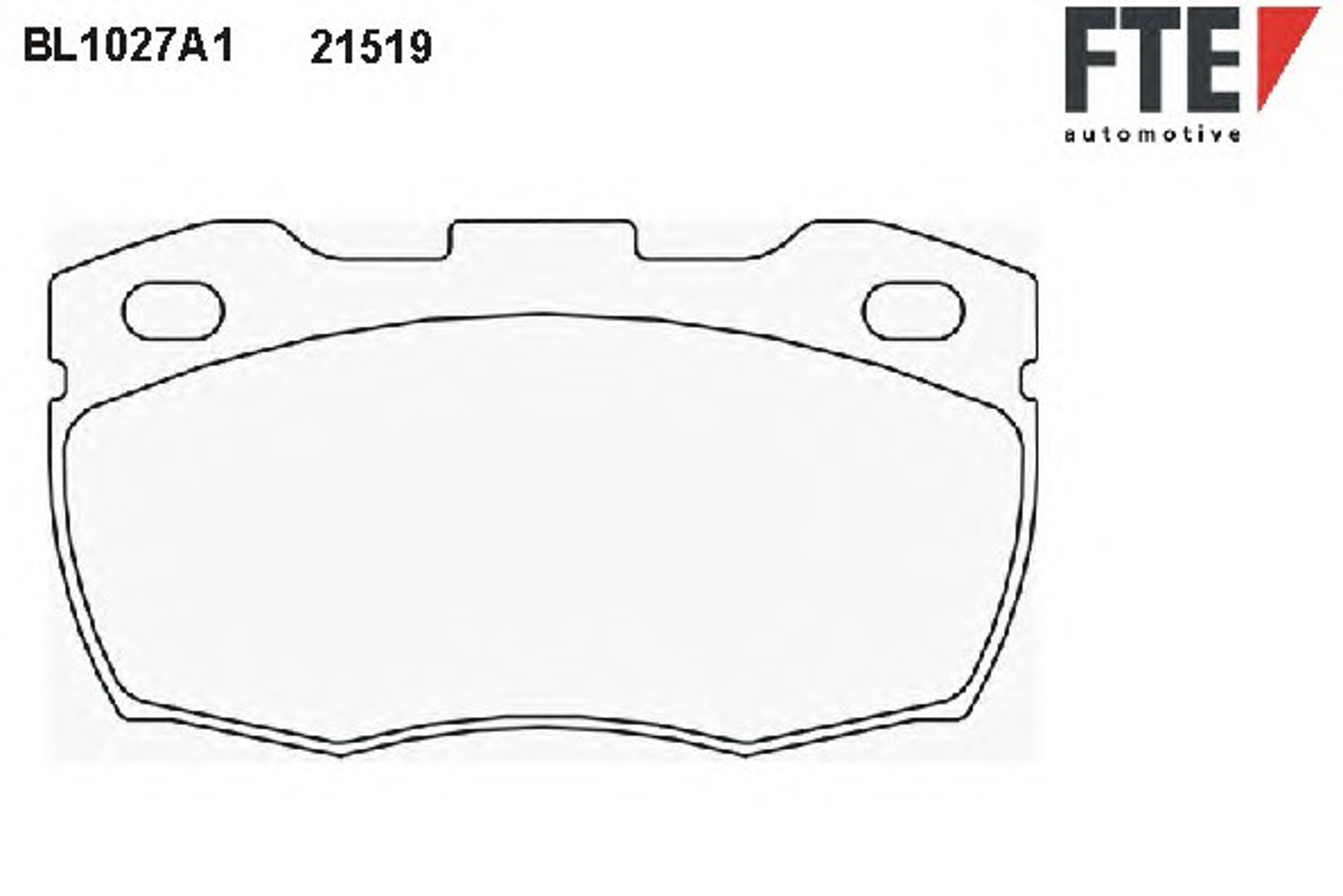 Колодки тормозные дисковые FTE BL1027A1