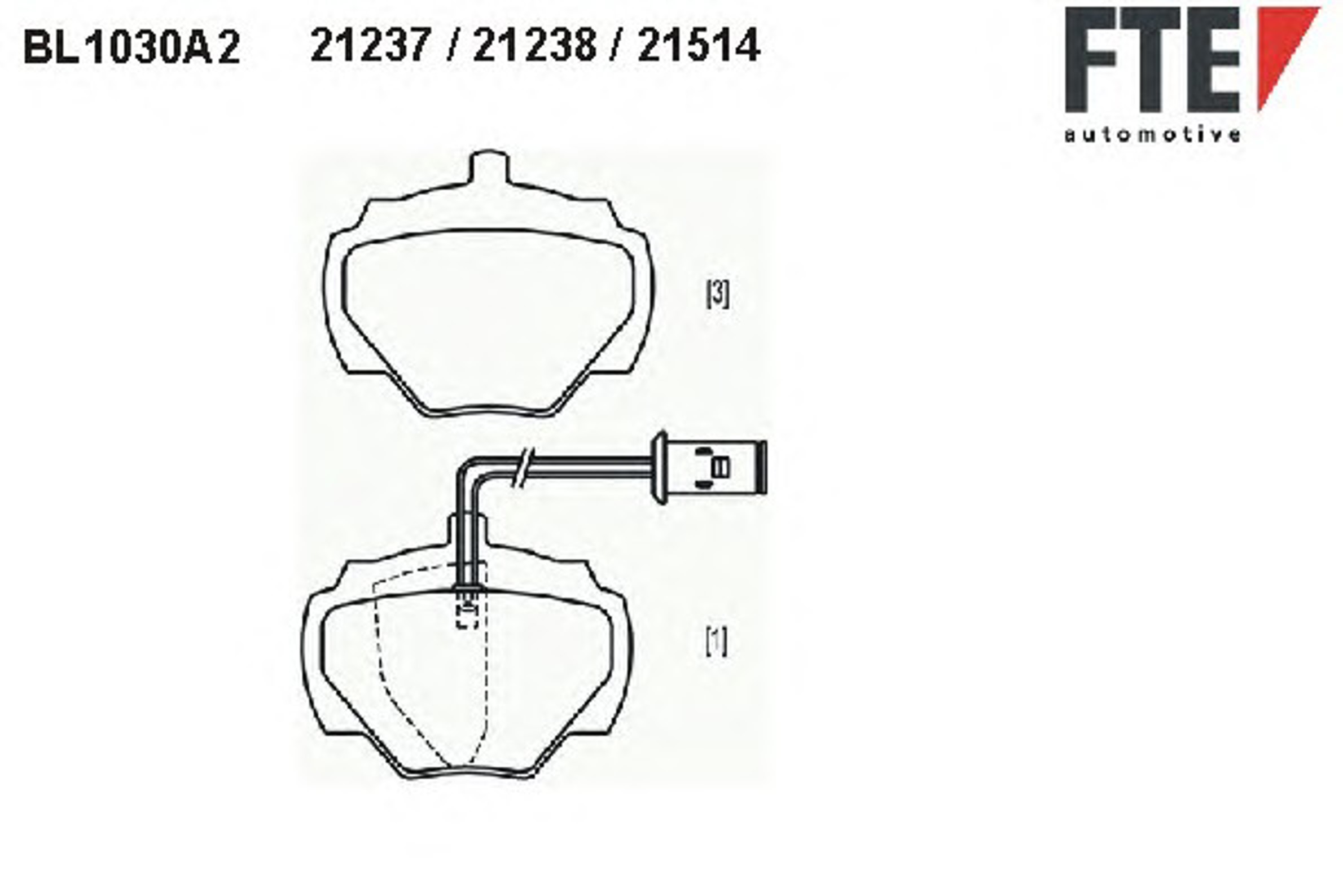 Колодки тормозные дисковые FTE BL1030A2