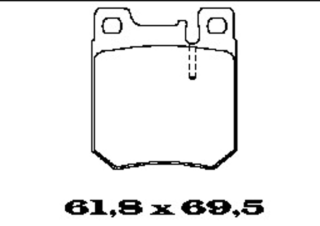Комплект тормозных колодок дисковый тормоз FTE BL1287A2