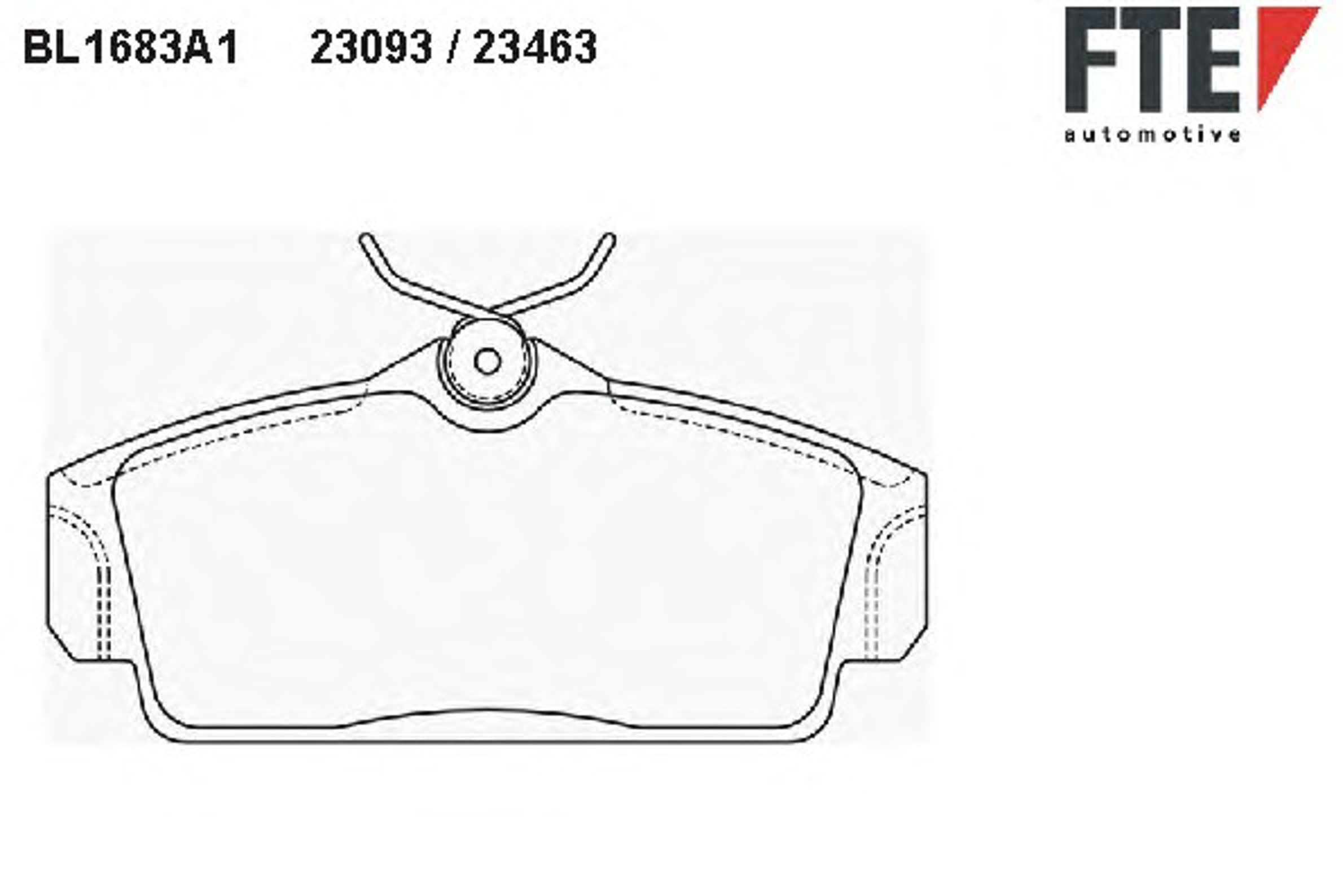 Колодки тормозные дисковые FTE BL1683A1