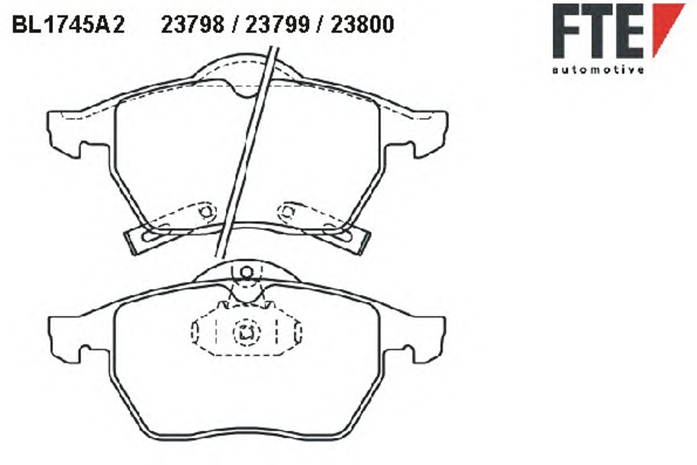 Колодки тормозные дисковые FTE BL1745A2