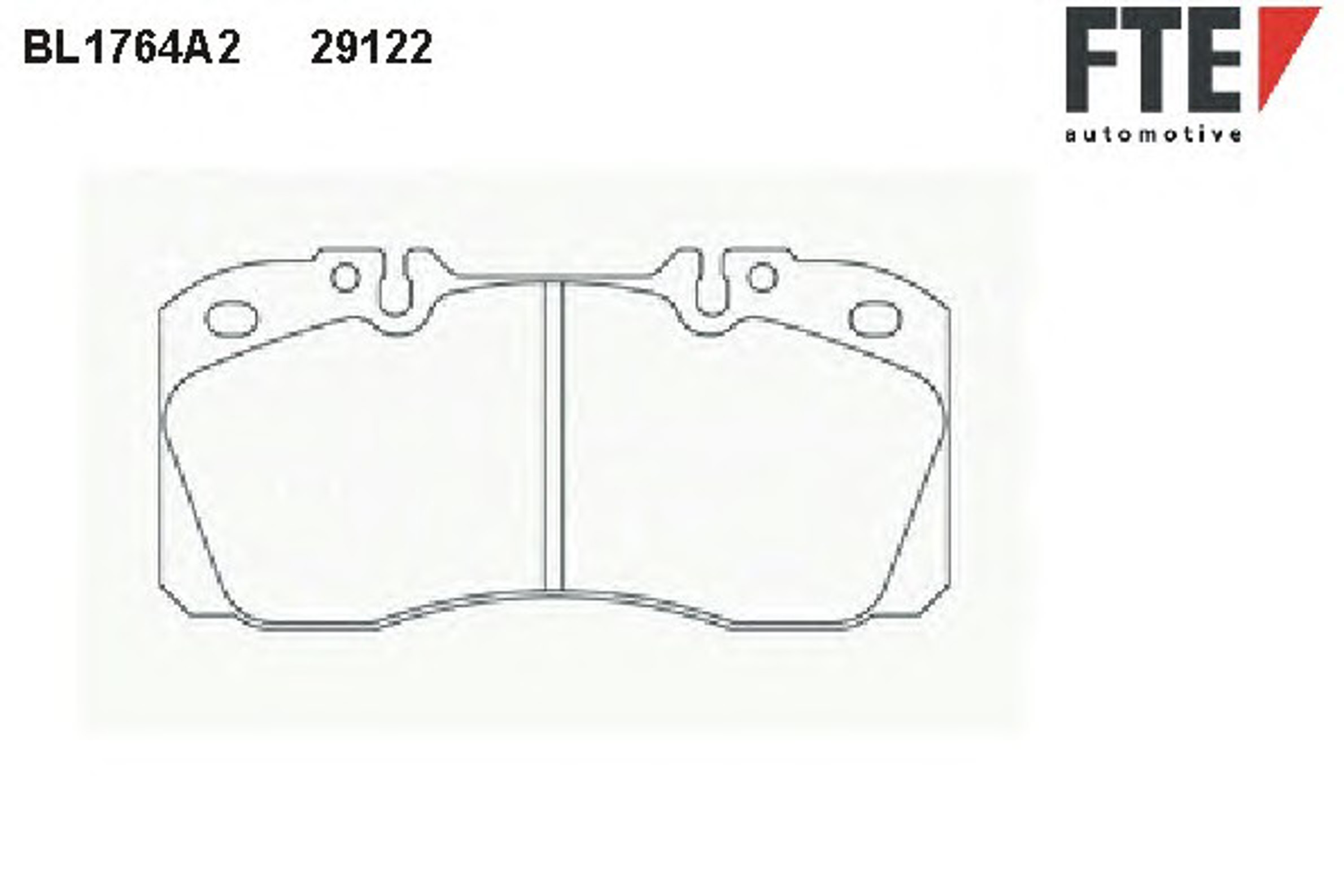 Колодки тормозные дисковые FTE BL1764A2