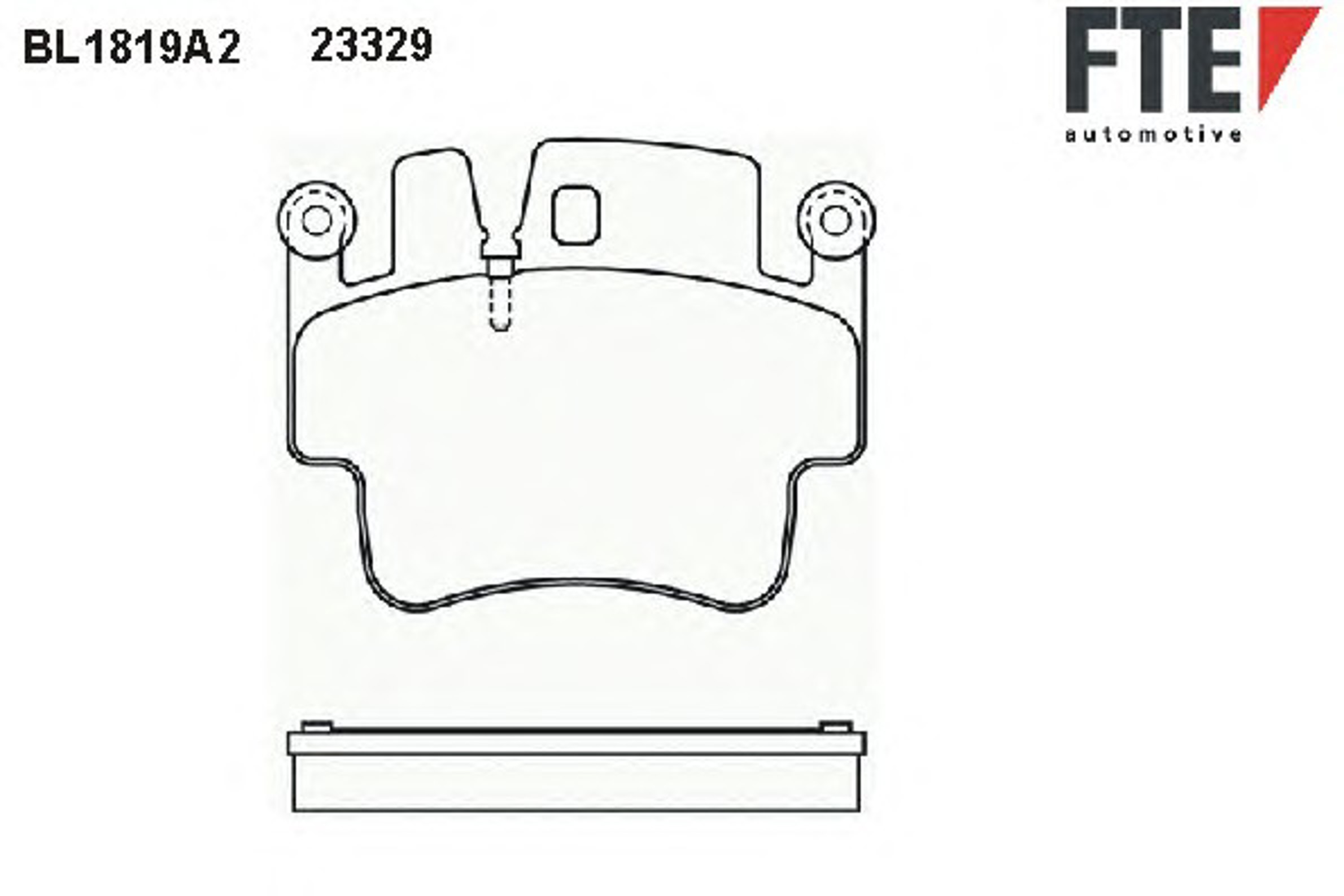 Колодки тормозные дисковые FTE BL1819A2
