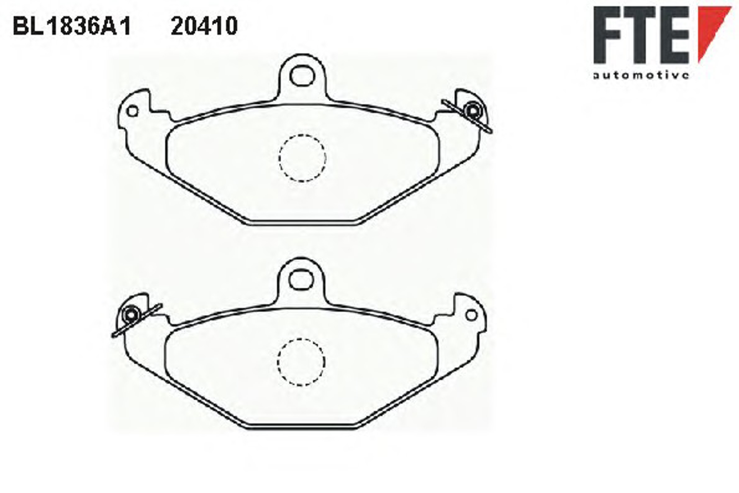 Колодки тормозные дисковые FTE BL1836A1