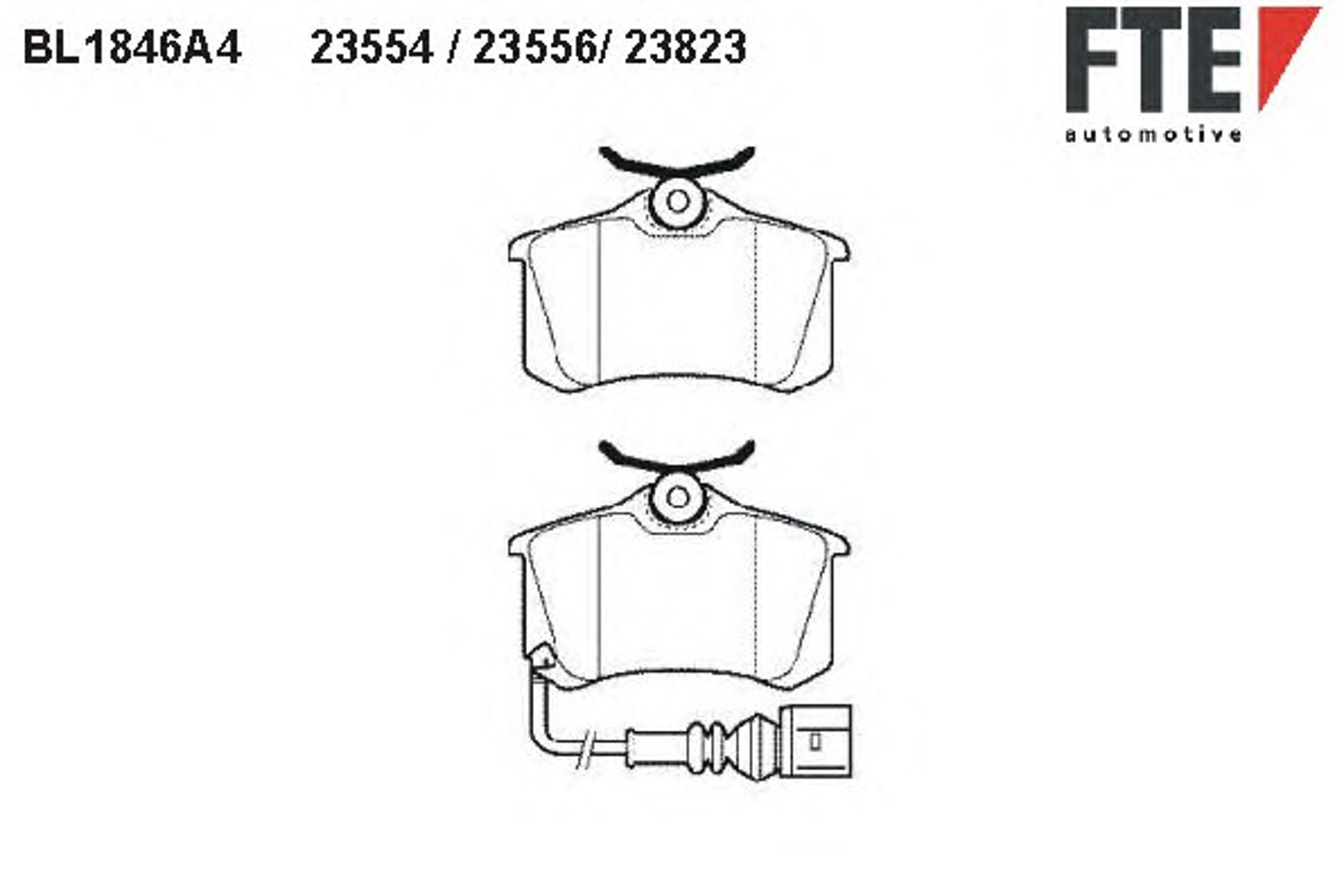 Колодки тормозные дисковые FTE BL1846A4