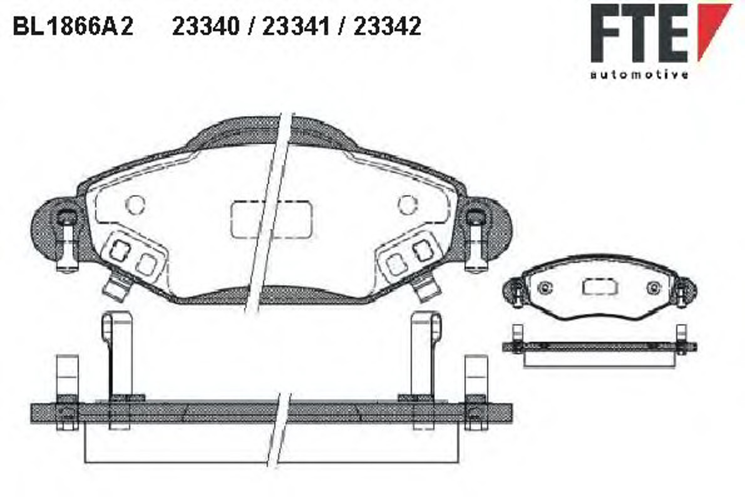 Колодки тормозные дисковые FTE BL1866A2