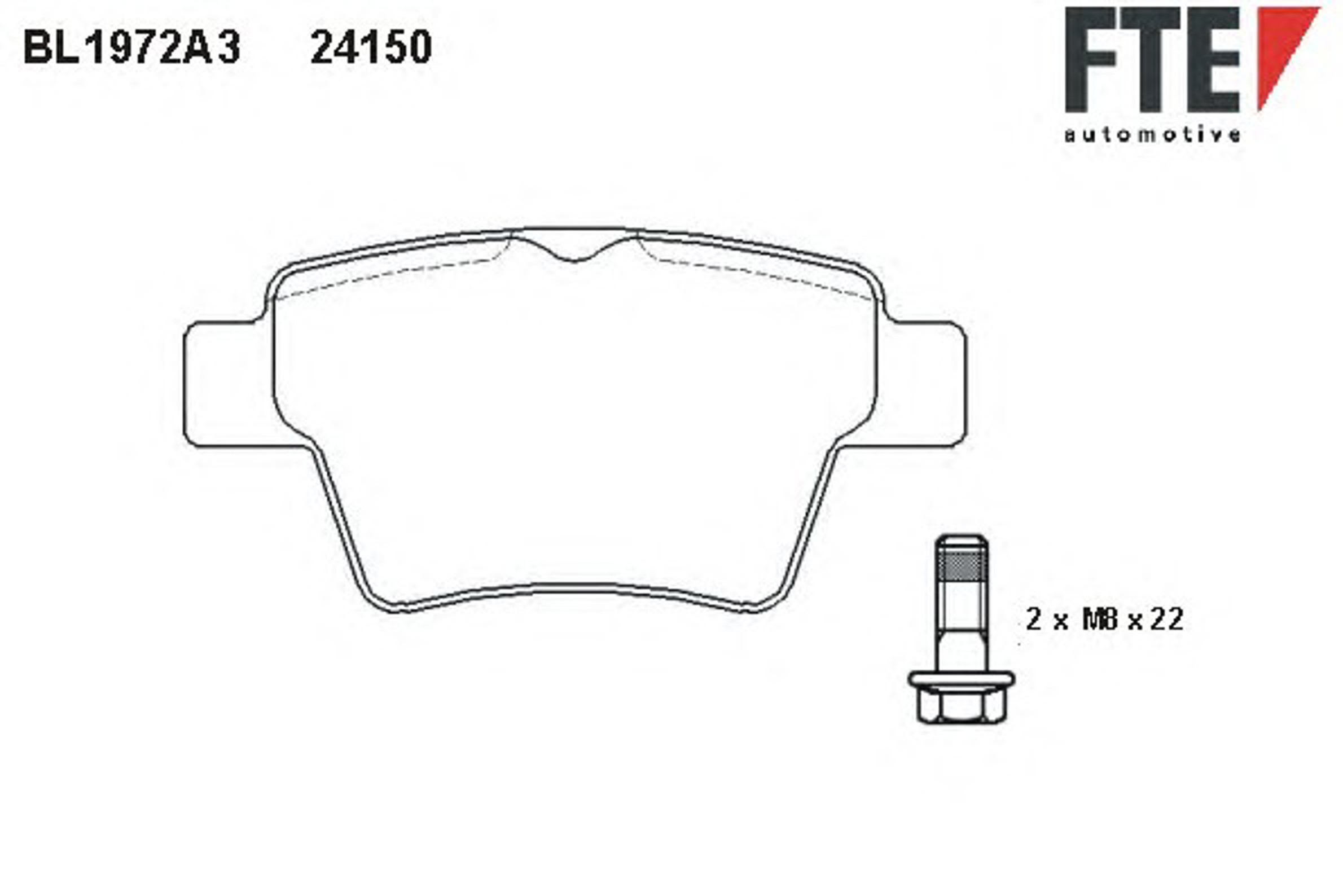 Колодки тормозные дисковые FTE BL1972A3