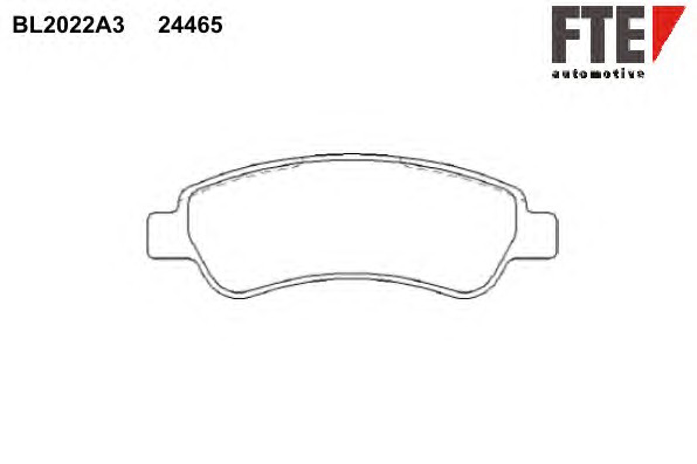 Колодки тормозные дисковые FTE BL2022A3