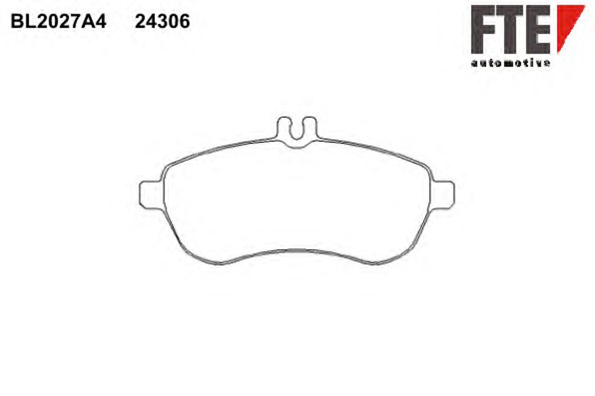 Колодки тормозные дисковые FTE BL2027A4