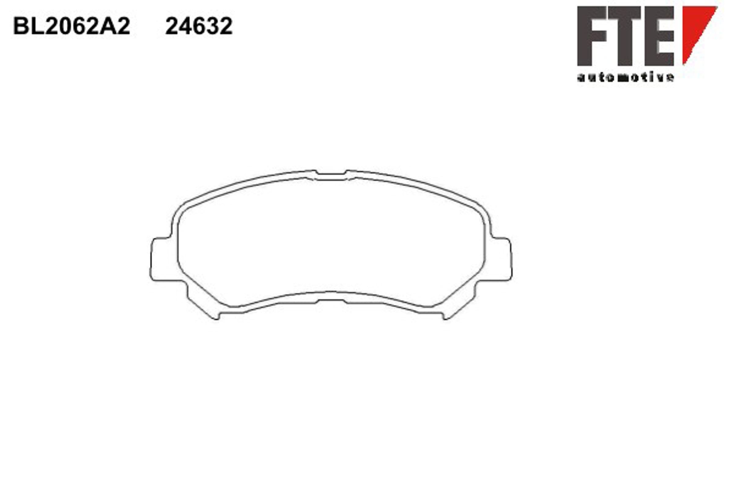 Колодки тормозные дисковые FTE BL2062A2