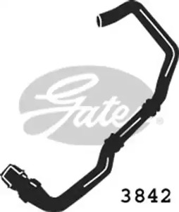 Патрубок системы охлаждения GATES 3842