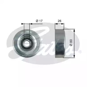 Ролик поликлинового ремень drivealign GATES T36424