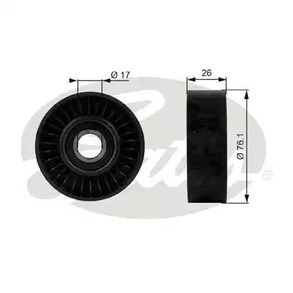Промежуточный ролик поликлинового ремня GATES T38015